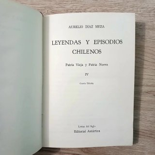 "Leyendas y episodios chilenos" de Aurelio Díaz