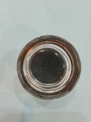 Cofanetto antico in rame e vetro