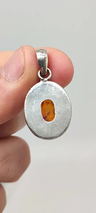 Colgante de Plata y Ámbar.