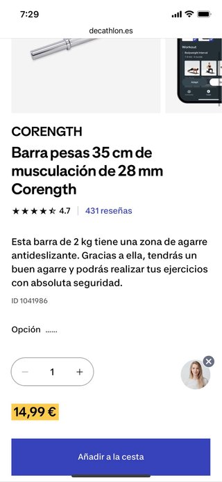 Barras de mancuernas CORENGHT con cierres