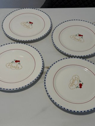 4 Platos El Corte Inglés Pasta ~28cm
