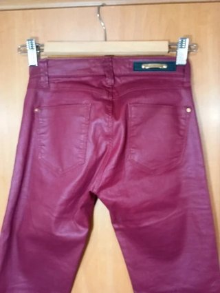 Pantalones Stradivarius Efecto Encerado Talla 32
