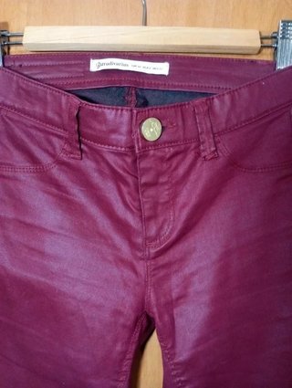 Pantalones Stradivarius Efecto Encerado Talla 32