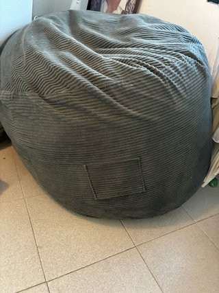 Puff convertible en cama gris