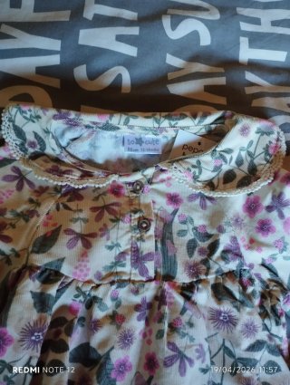 Vestido floral para bebé