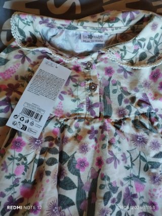 Vestido floral para bebé