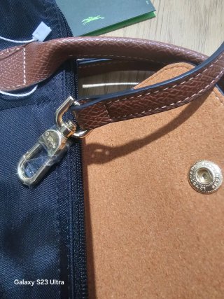 Bolso Longchamp Le Pliage Negro Marrón