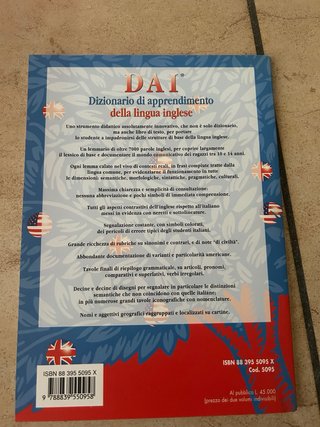 Dizionario di apprendimento della lingua inglese