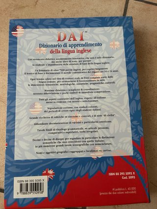 Dizionario di apprendimento della lingua inglese