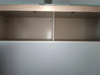 Mueble bar cristal y madera