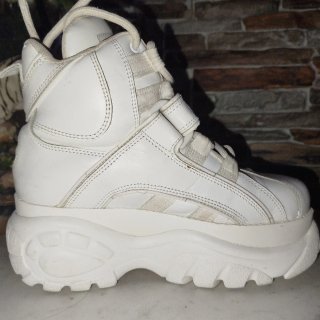 Zapatillas Buffalo Plataforma Blancas