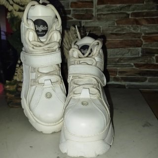 Zapatillas Buffalo Plataforma Blancas