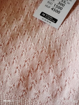 Conjunto punto bebé 6-9 meses