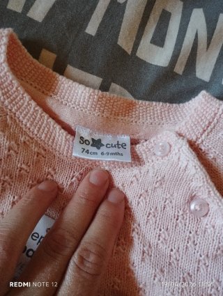 Conjunto punto bebé 6-9 meses