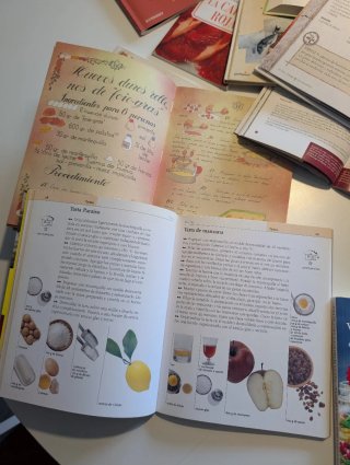 Libros de cocina variados, postres, vegetarianos..