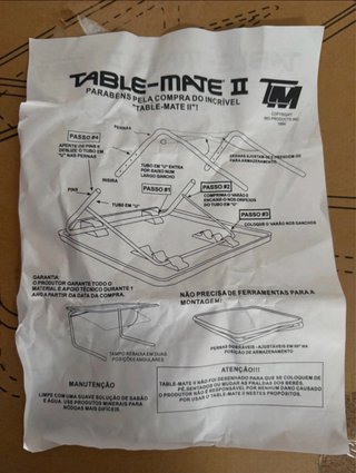 Mesa auxiliar plegable portátil