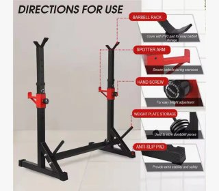 Rack Sentadillas Ajustable 80-135cm