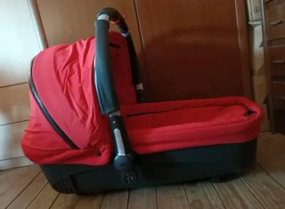 Carrito Jane Pro con Capazo Rojo