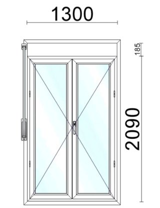 Und. PUERTA BALCON/TERRAZA DOBLE ACRISTALMIENTO