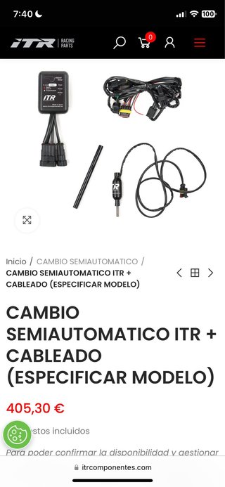 Cambio Semiautomatico ITR Honda CBR 1000 06 07