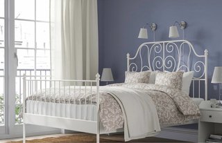 Cama Matrimonio Ikea Blanca y Beige
