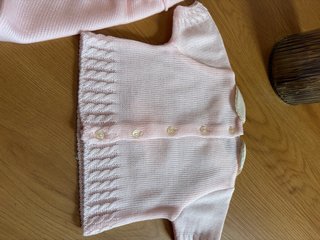 Conjunto bebé punto rosa