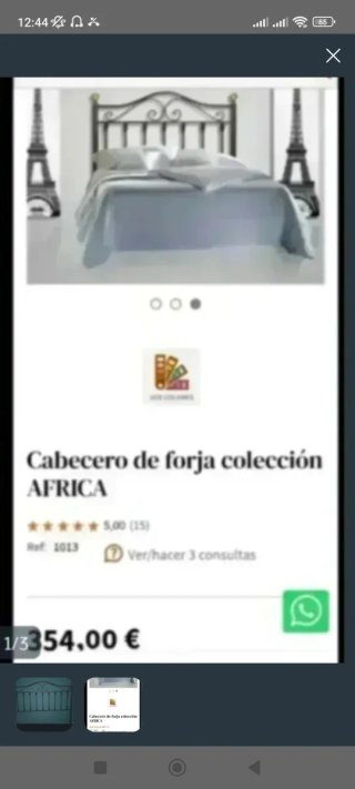 HOY 30€!! Cabecero Beltrán África