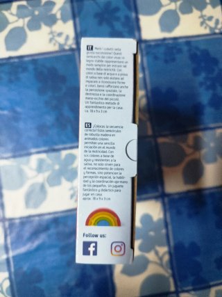 Arcoíris de madera.  Juguete Cubos de construcción