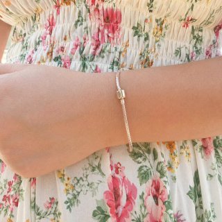 Pulsera Pandora Oro Rosa Cadena Serpiente Barras