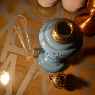 Quinquer de opalina azul 1