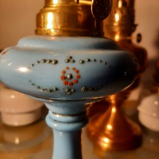 Quinquer de opalina azul 1
