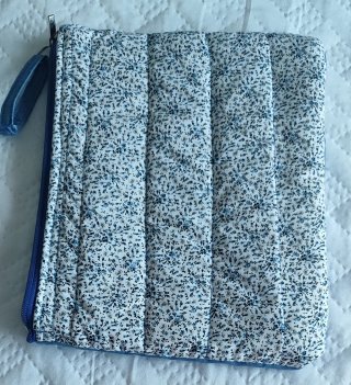 Funda artesanal de tela, horizontal