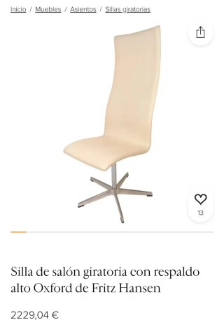 Sedie girevoli Oxford Fritz Hansen