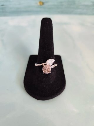 Anillo de Pirita Natural Ajustable.