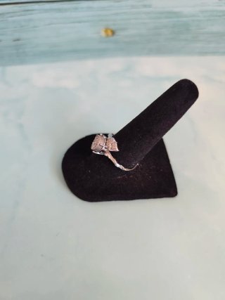 Anillo de Pirita Natural Ajustable.
