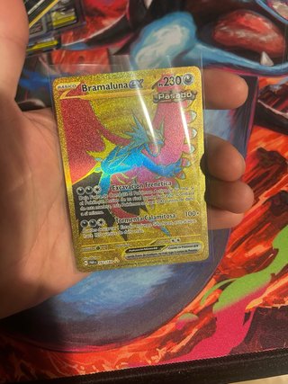 Carta Pokémon Bramaluna EX Dorada