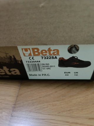 Zapato de seguridad Beta negro/naranja