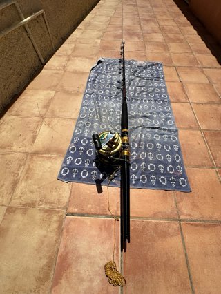 Carrete Everol 14/0 130 lbs Dorado + caña starods