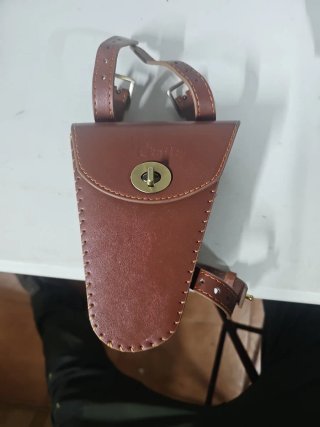 Bolso Cuero Bici Triángulo Retro