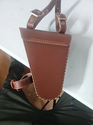 Bolso Cuero Bici Triángulo Retro