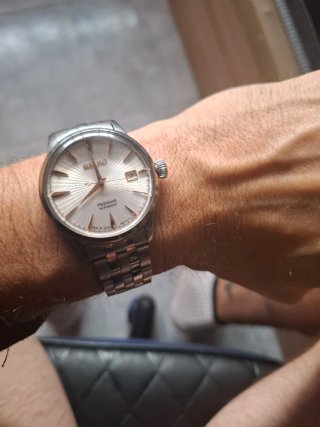 Reloj Seiko Presage Automático Plata Blanco
