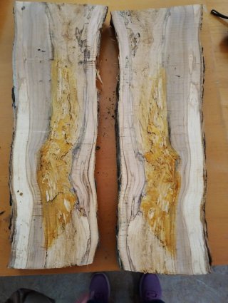 Tablón de madera de olivo