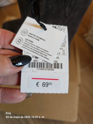Botas Zara Marrones Talla 36. Nuevas zon etiqueta