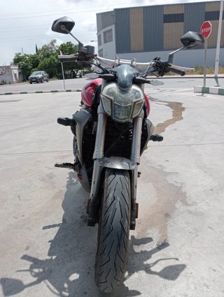 Moto Zontes V310 gris/rojo