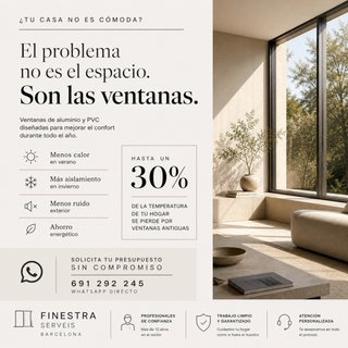 Ventanas de aluminio y PVC