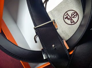 Cinturón Hermès H Nero Uomo Argento