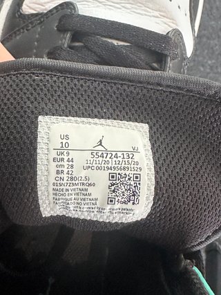 Nike Jordan 1 Mid Azzurro Nero Bianco 44