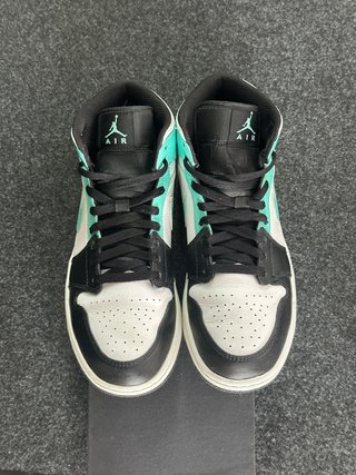 Nike Jordan 1 Mid Azzurro Nero Bianco 44