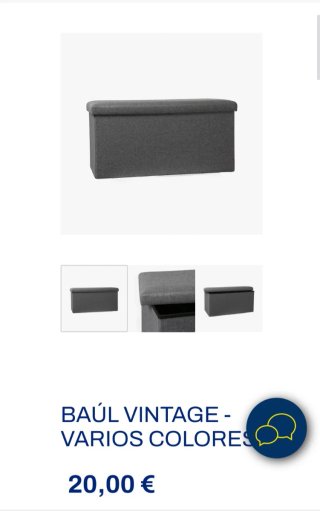 Baúl. Asiento decorativo almacenaje.