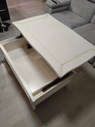 Mesa de centro elevable madera
